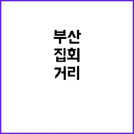 부산 거리집회 인파…