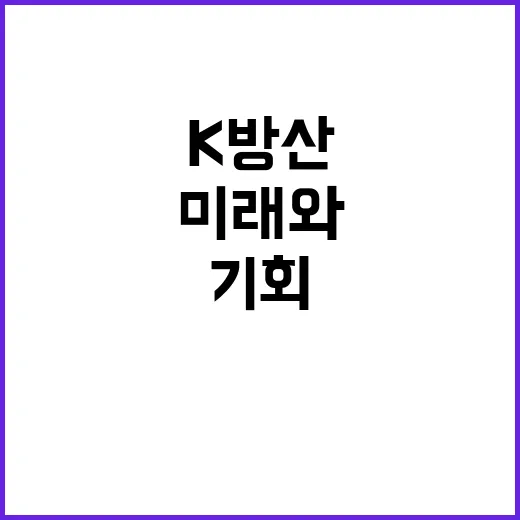 K방산 정부의 미래…