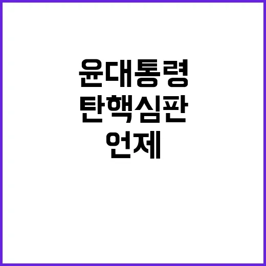 탄핵 심판 윤 대통…