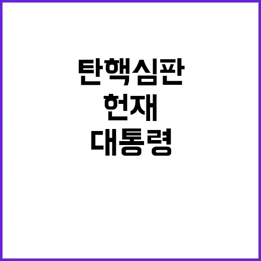 헌재 대통령 탄핵 …