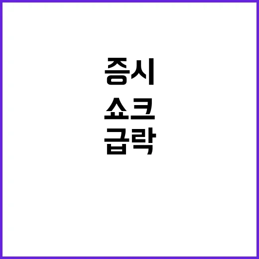 환율 쇼크 금융위기 이후 최고치…증시 급락!