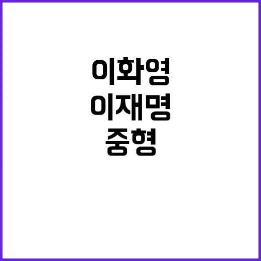 이화영 중형 이재명…