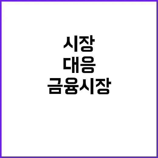 금융시장 충격 이동진 교수의 초당적 대응 전략!