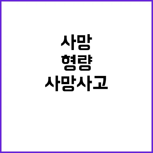 사망사고 충격 형량…