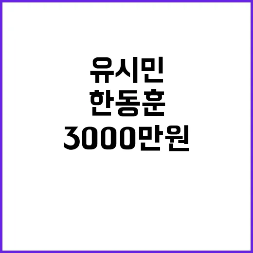 유시민 배상 3000만원 한동훈과의 법적 전투!