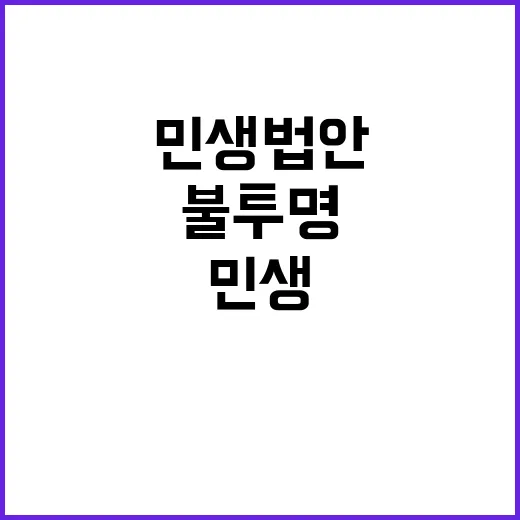 ‘민생법안’ 심사 …