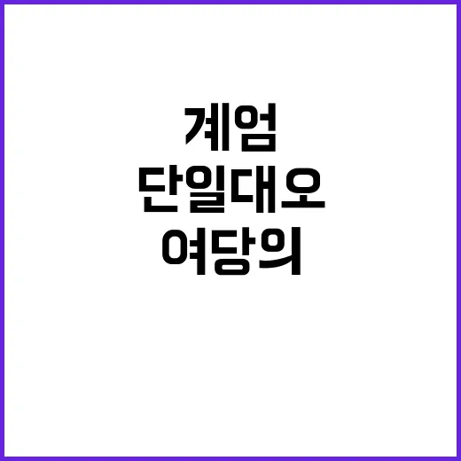 계엄 방어논리로 단…