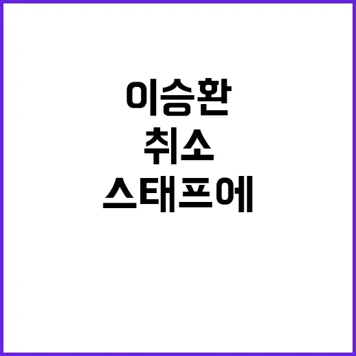 이승환 공연 취소 스태프에 감사의 보상!