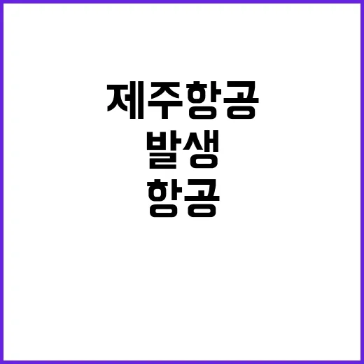 제주항공 운항정지 최장 180일 사태 발생!