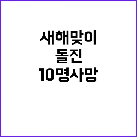 트럭 돌진 새해맞이 인파 10명 사망!