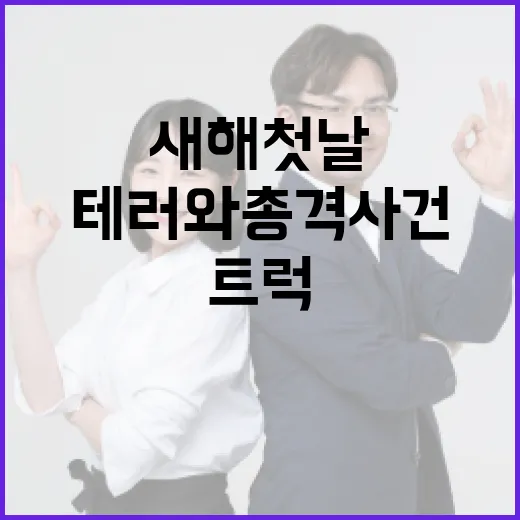 ‘공포’ 트럭테러와 총격 사건 새해 첫날 충격!