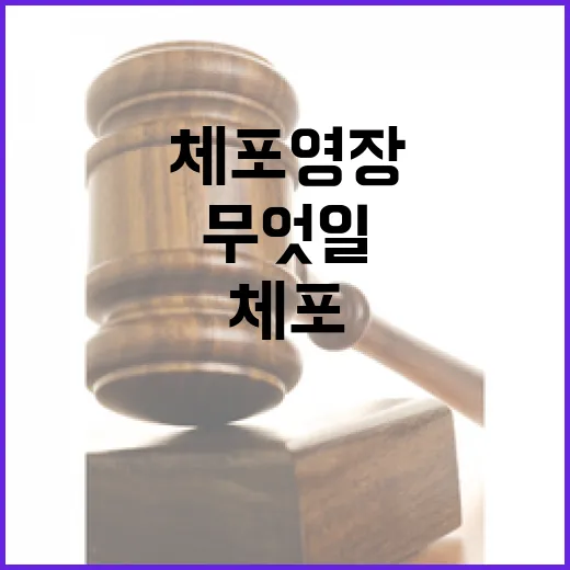 체포영장 법원 이의신청…결과는 무엇일까?