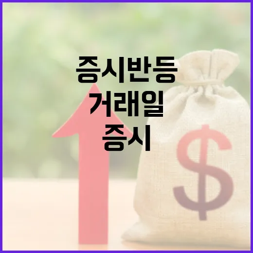 증시 반등 4거래일…