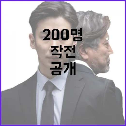 작전 공개 200명이 진입 저지로 돌아섰다!