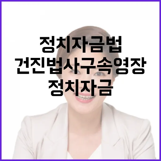 정치자금법 건진법사 구속영장 재청구 소식!