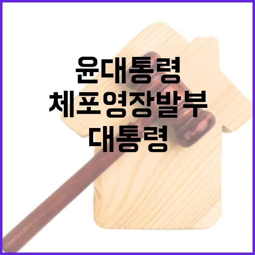 체포영장 발부…윤 대통령의 마지막 각오 공개!