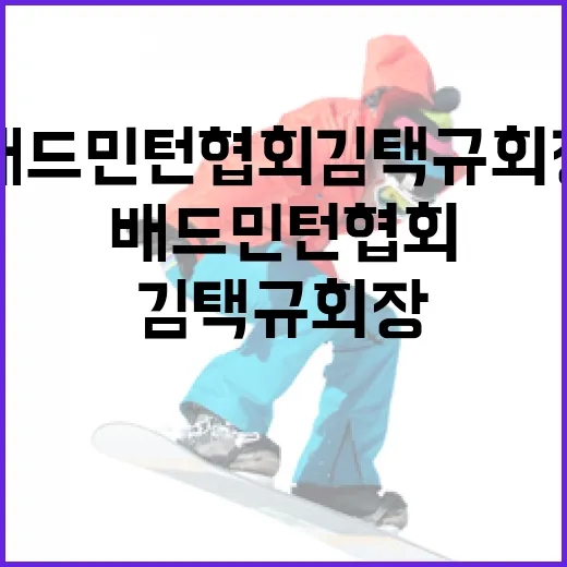 배드민턴협회 김택규 회장 입후보 불허 결정!