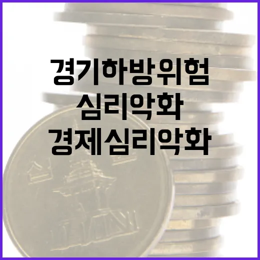 경제심리 악화 2년 만의 경기 하방 위험!