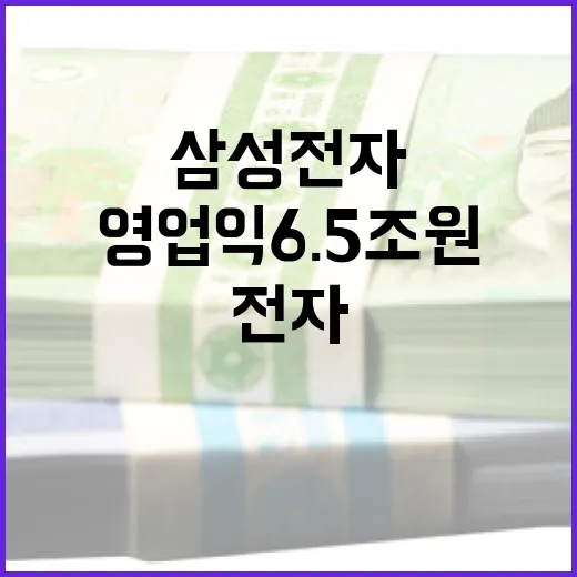 삼성전자 지난해 영업익 6.5조원 대실망 소식!