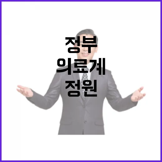 정원 재검토 정부의 긴급 결정과 의료계의 침묵