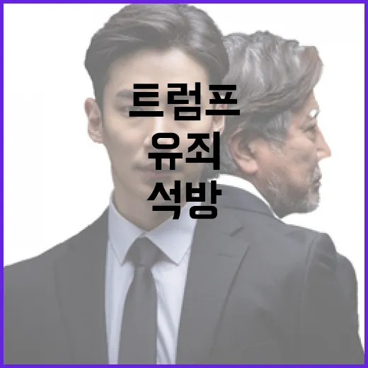 트럼프 유죄 하지만 무조건 석방 결정 소식!