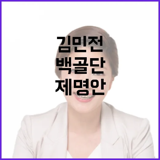 백골단 등장 김민전 제명안 검토 소식!