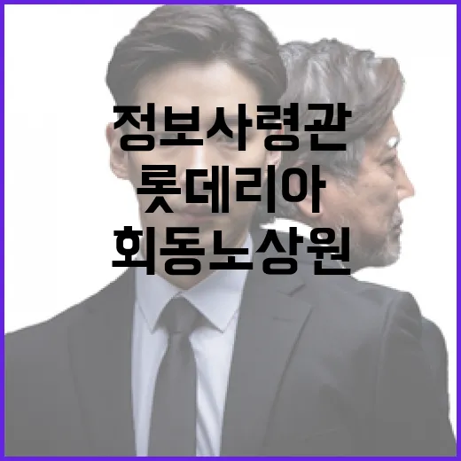 롯데리아 회동 노상원 전 정보사령관 구속기소!