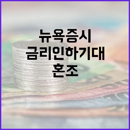 뉴욕증시 금리인하 기대 속 혼조로 출발!