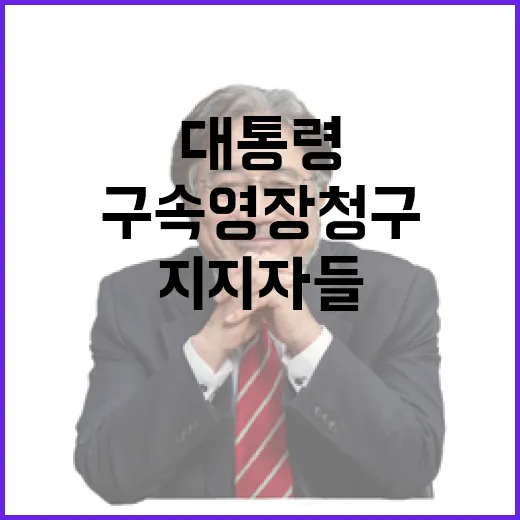 “대통령 지지자들 구속영장 청구에 단결”