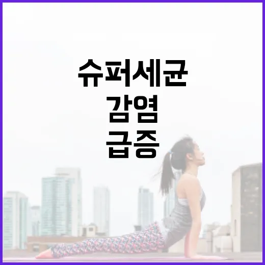 슈퍼 세균 감염 사례 1년새 11% 급증!