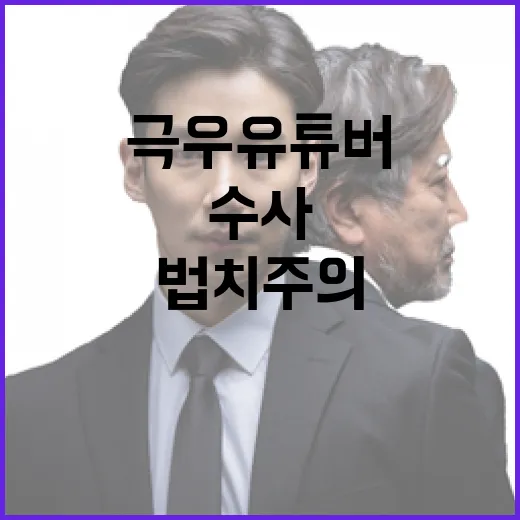 극우 유튜버 수사 법치주의 보장해야 하는 이유!