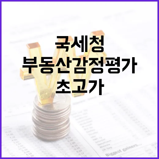 국세청 초고가 부동산 감정평가 대상 추가 발표!