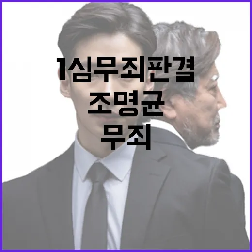 블랙리스트 의혹 조명균 전 장관 1심 무죄 판결!