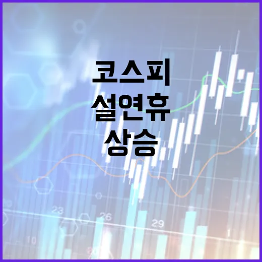 코스피 상승 설 연휴 기대감 고조!