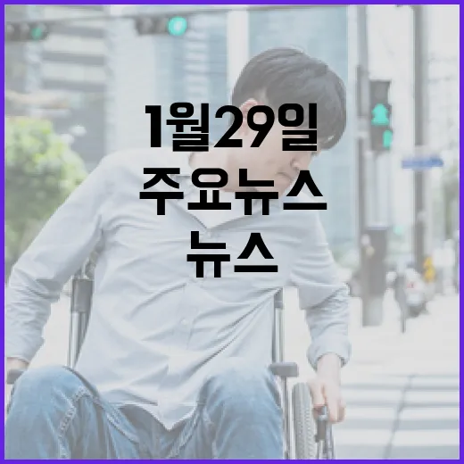 와이드18 1월 29일 주요 뉴스와 사건들!