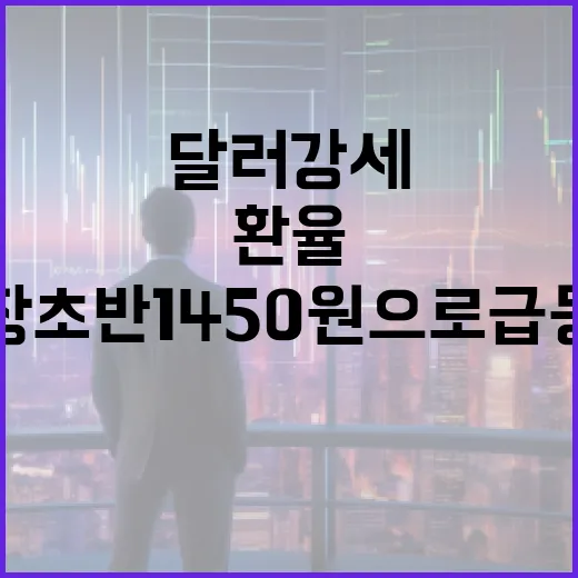 달러 강세 환율 장 초반 1450원으로 급등!