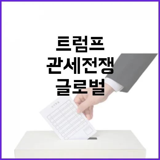 관세전쟁 트럼프의 통상질서 재편 글로벌 반응은?