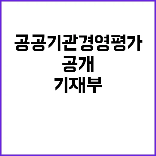 공정한 시스템, 기재부의 공공기관 경영평가 진실 공개!