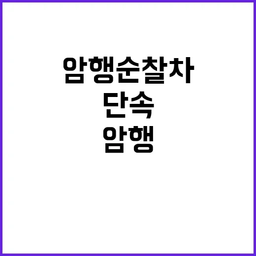 암행순찰차, 피서지…