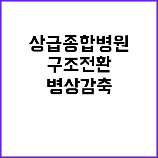 상급종합병원, 구조…