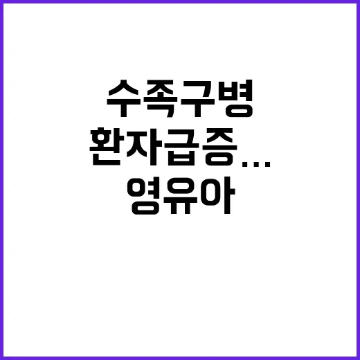 수족구병, 영유아 …