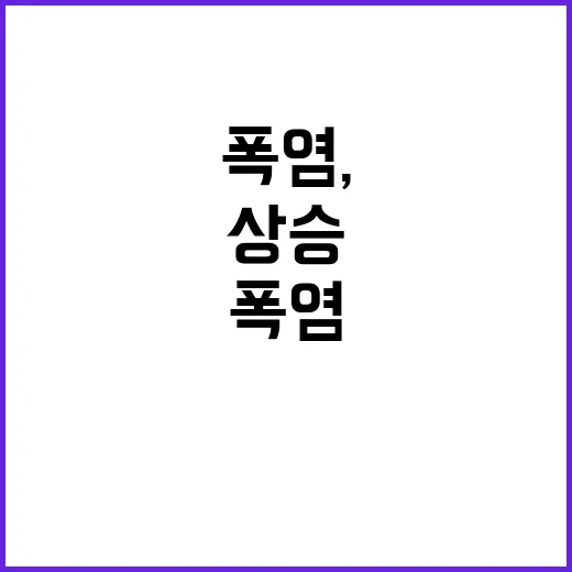 폭염, 농산물 가격…