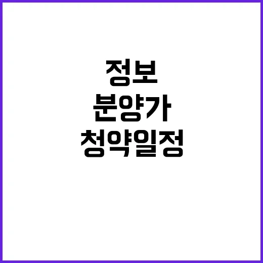 더샵 광주포레스트 청약 일정과 분양가 정보 공개!