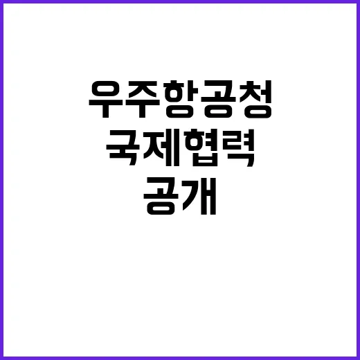 우주항공청 국제협력…