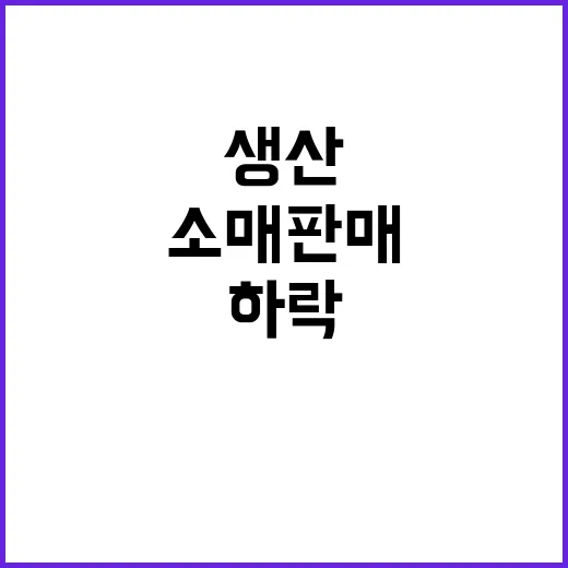 생산 감소와 소매판…