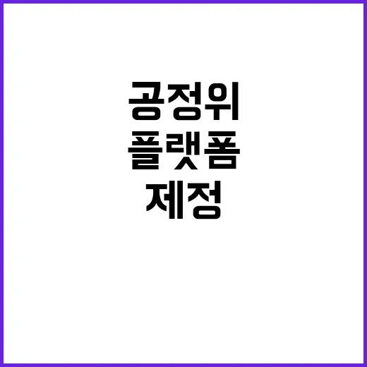 공정위 “플랫폼 법…