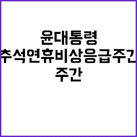 안전 윤 대통령의 …