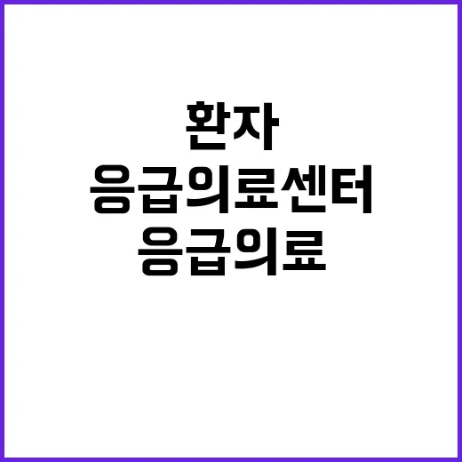 응급의료센터 중증 …