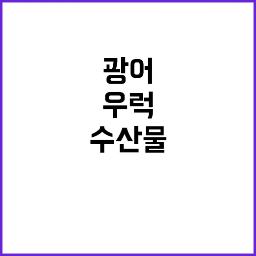 수산물 가격 우럭과…