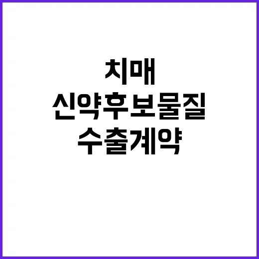 치매 신약 후보물질…